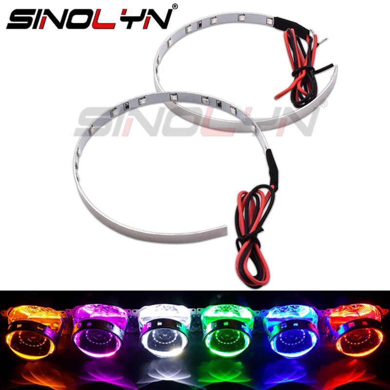 LED Devil Eyes Demon Eye Retrofit For Projector Car Headlight Lens ...