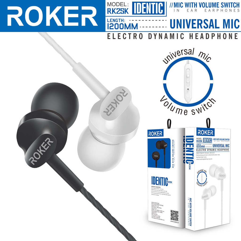 Original Roker Headset RK25K Mic Headset | Shopee Malaysia