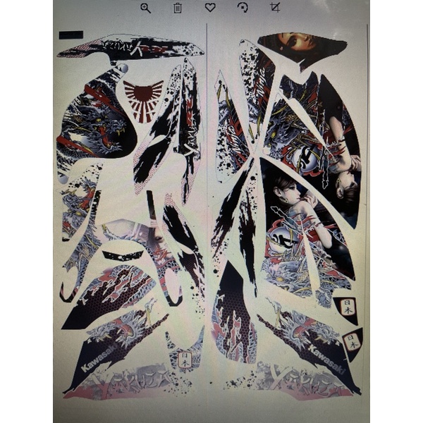 KAWASAKI RR150 YAKUZA STICKER | Shopee Malaysia