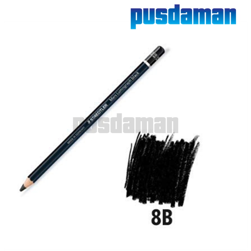 Staedtler Mars Lumograph Bleistift – 8B, Aus Holz, Bruchfeste Mine, Made In Germany