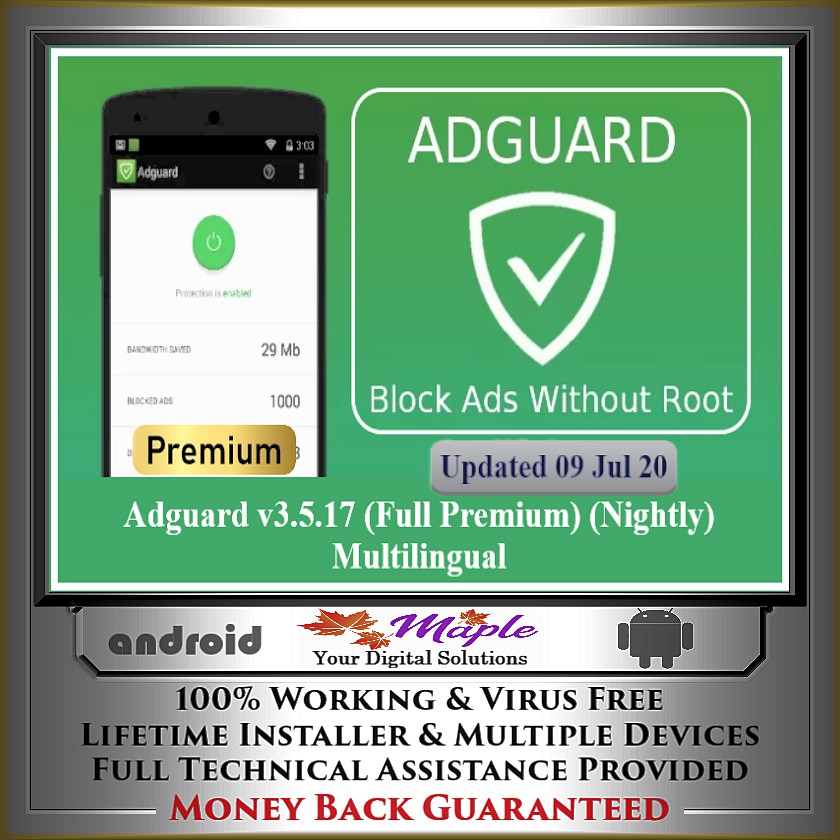 Adguard 4.6.27 Lifetime Full Version for Android (Latest 13 Jul