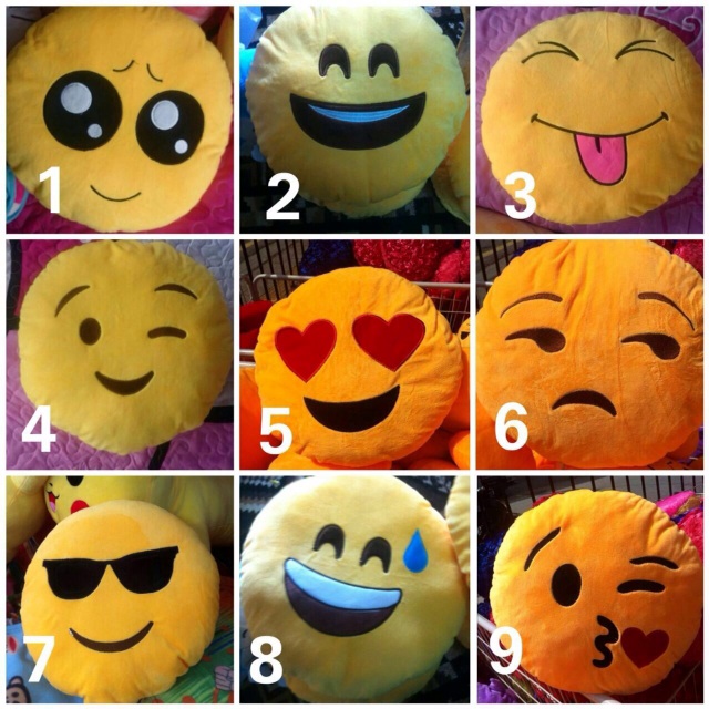 Emoji pillow bantal emoji 35cm Shopee Malaysia