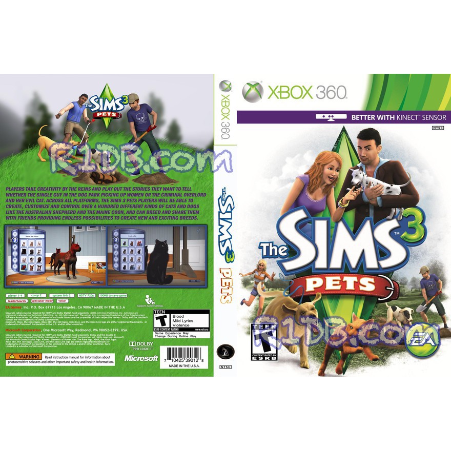 Sims 3 pets clearance xbox 360