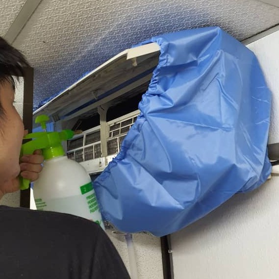 {Ready Penang} Aircond Cleaning SET Bag KIT 冷气空调 清洗专用罩 Penutup Cuci