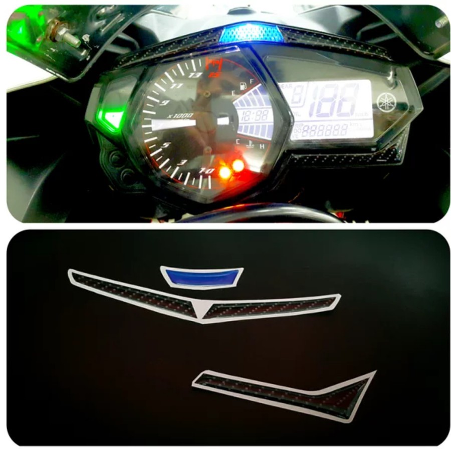 R25 yamaha sticker Embossed 3D panel speedometer Shopee Malaysia