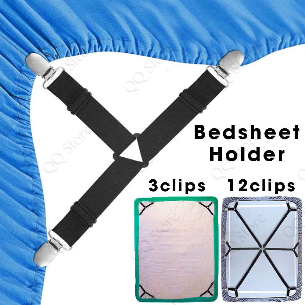 Bed Sheet Clip Holder Bed Sheet 3 clip 12 clip Elastic Mattress Holder Fastener Gripper Clip