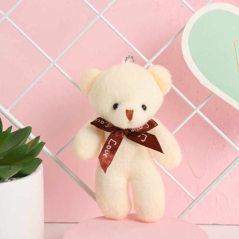 12cm Love Teddy Bear keychain Graduation Gift Birthday Present Toys
