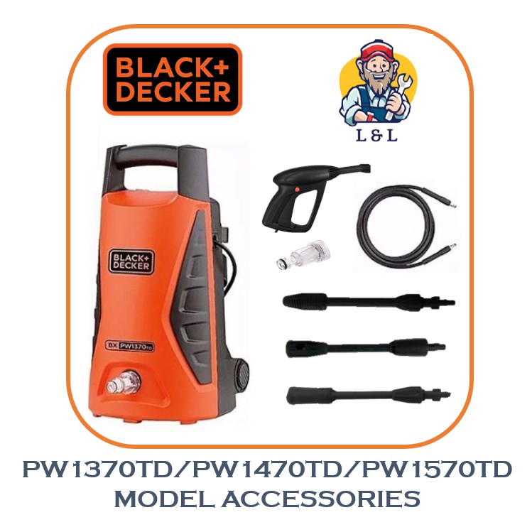 PW1370TD PW1470TD PW1570TD BLACK AND DECKER HIGH PRESSURE WASHER