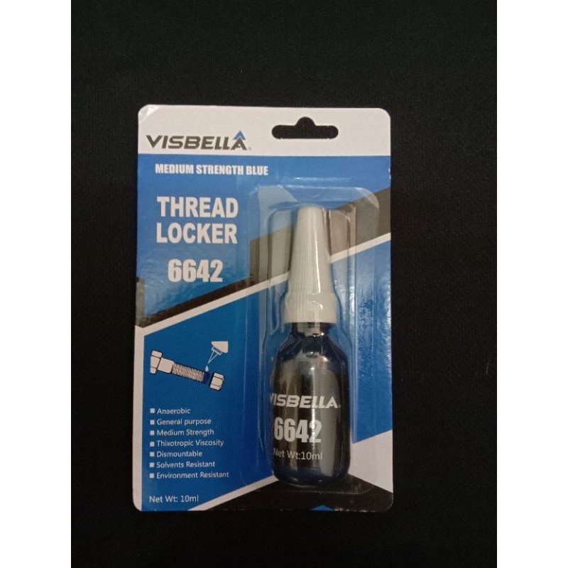 🇲🇾 VISBELLA THREAD LOCKER MEDIUM & HIGH STRENGTH THREADLOCK THREAD
