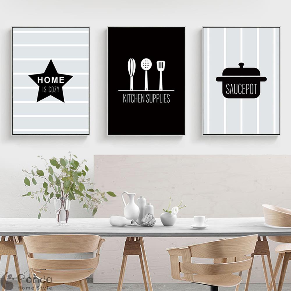 Hiasan Dapur Moden Saucepot Lukisan Kanvas Dinding Seni Cetak Poster
