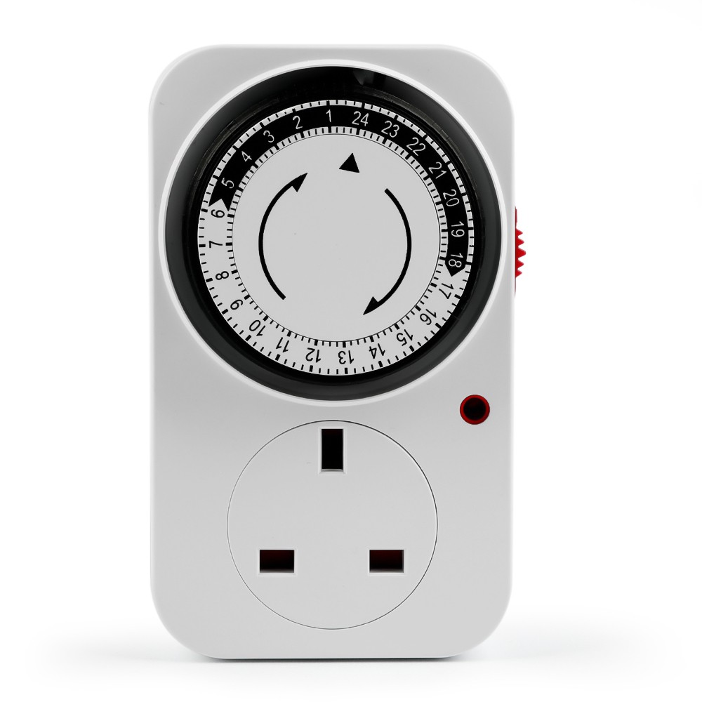 Plug-in Mini Timer Switch Programmable Mechanical 24 Hours Cyclic Timer ...