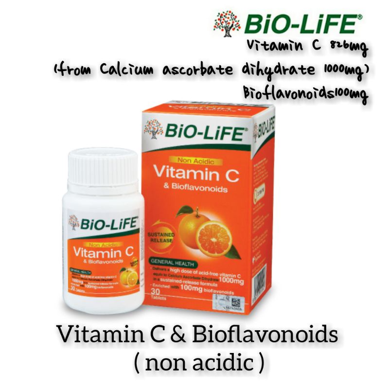 BioLife Non Acidic Vitamin C & Bioflavonoids Shopee Malaysia