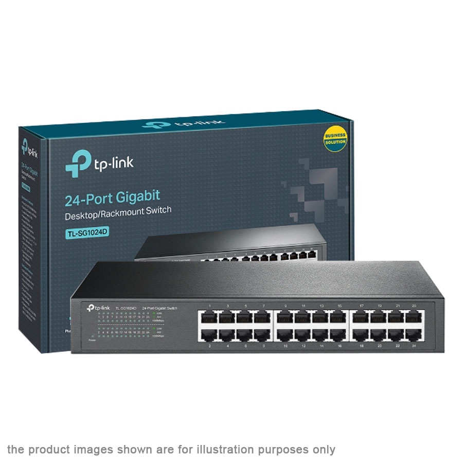 TPLINK TLSG1024D 24 Port Gigabit Desktop Rackmount Network Switch