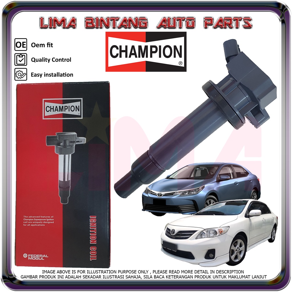 Toyota Corolla Altis ZZE141 ZZE142 ZRE141 ZRE142 ZRE173 Ignition Coils