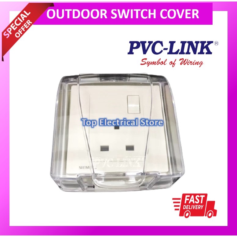 PVC-LINK WEATHERPROOF PROTECTIVE COVER FOR SWITCH / SWITCH SOCKET 3 X 3 ...