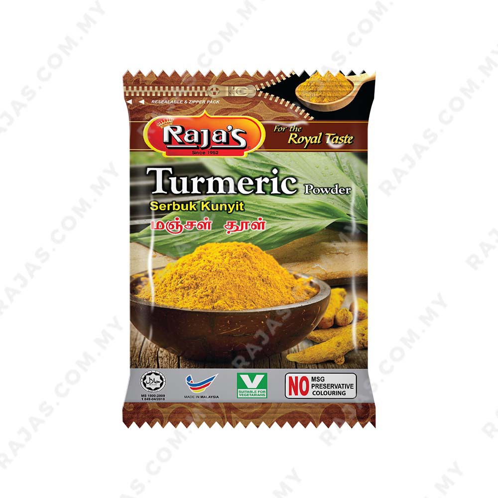 RAJA'S TURMERIC POWDER / SERBUK KUNYIT (125GM) | Shopee Malaysia