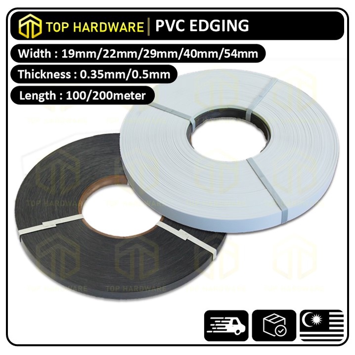 TOP🇲🇾 0.5mm PVC Edging Banding for Wood Plywood MDF Sisi Papan (19mm ...