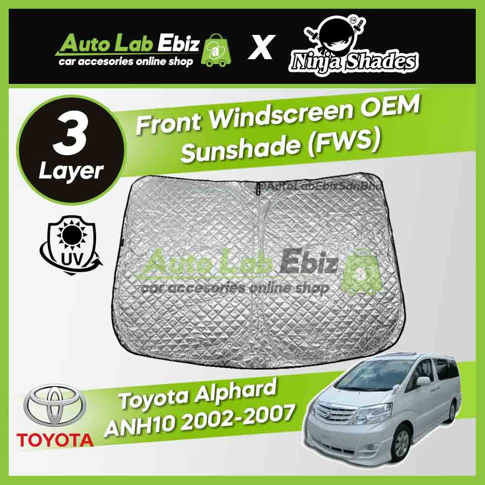 Toyota Alphard ANH10 2002-2007 NinjaShades 3 Layer Front Windscreen OEM ...
