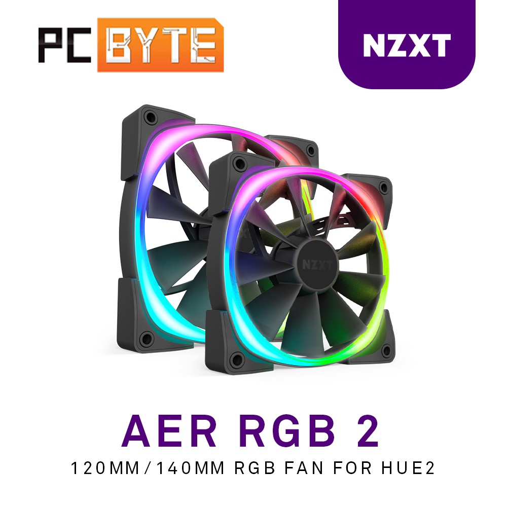 NZXT AER RGB 2 Fan Single Pack (120mm/140mm)