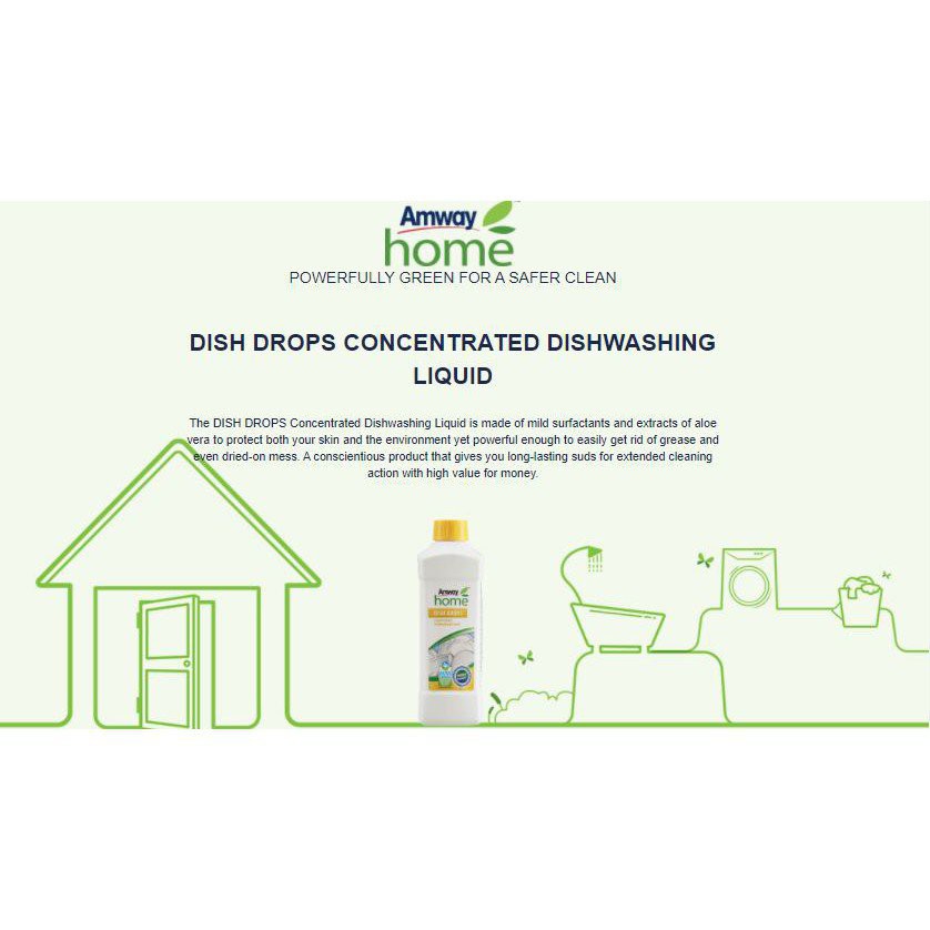 [READY STOCK] AMWAY DISH DROPS Concentrated Dishwashing Liquid - 1L ...