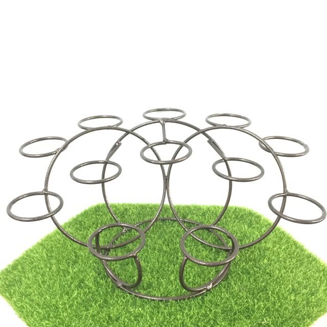 12 holes cactus succulent stand Rack iron 12 孔 多肉 仙人掌 铁架 Garden Plant ...