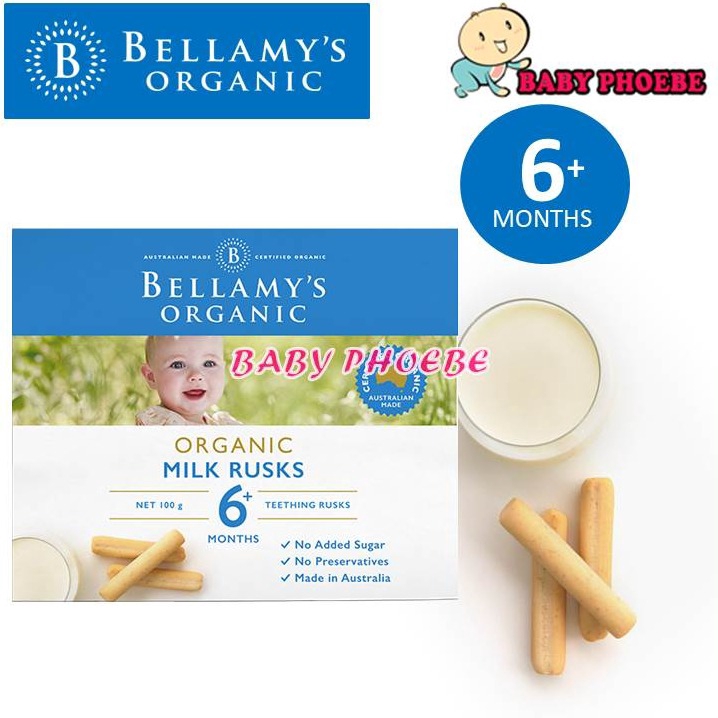 Bellamy teething hot sale rusk