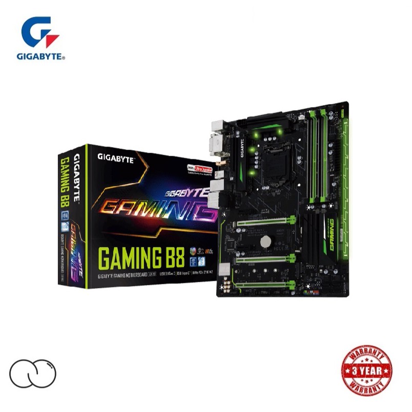 GIGABYTE Gaming B8 RGB FUSION MOTHERBOARD / GAGaming B8 / INTEL LGA