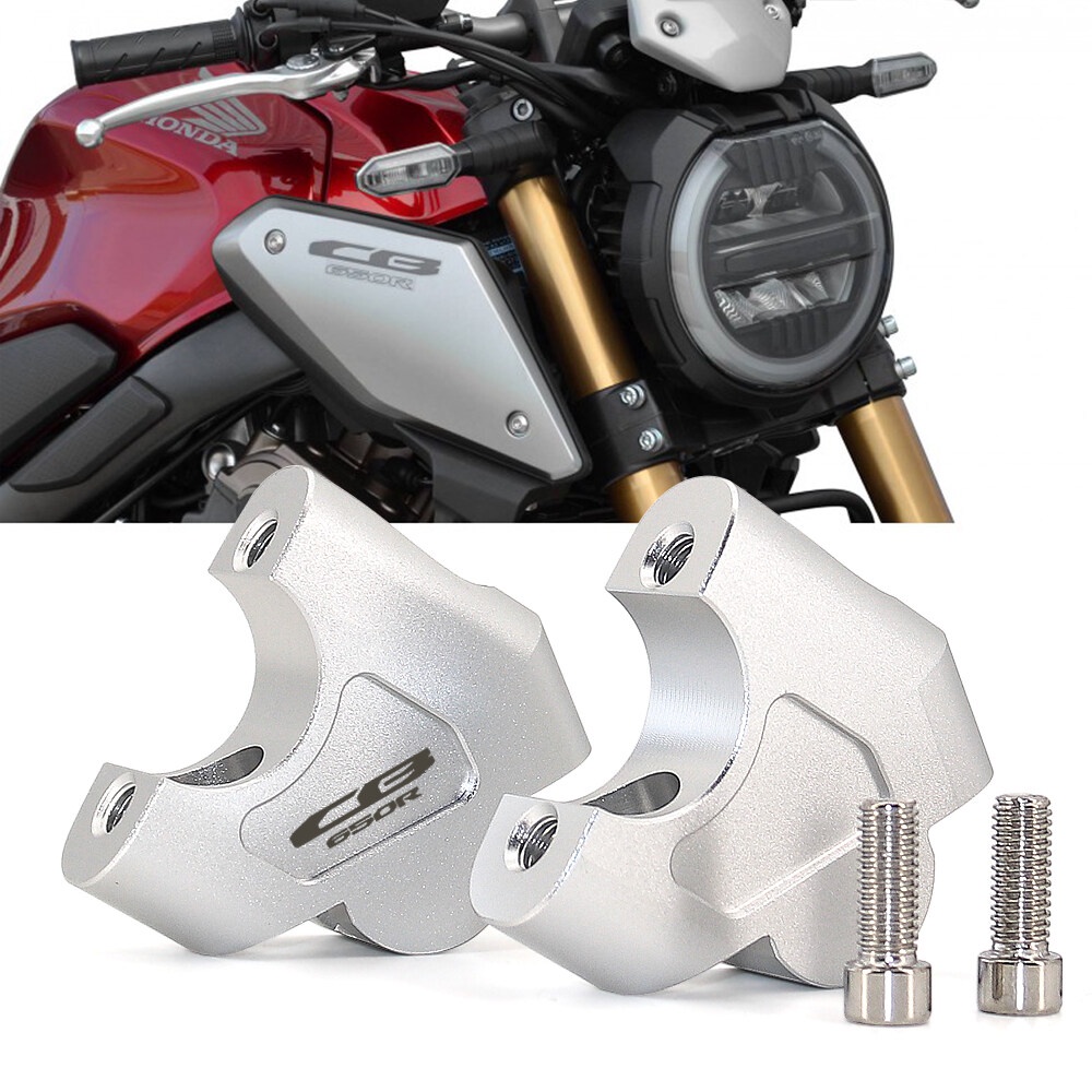 Motorcycle Handlebar Riser Bar Mount Handle Clamp 28mm 1 1/8" For Honda