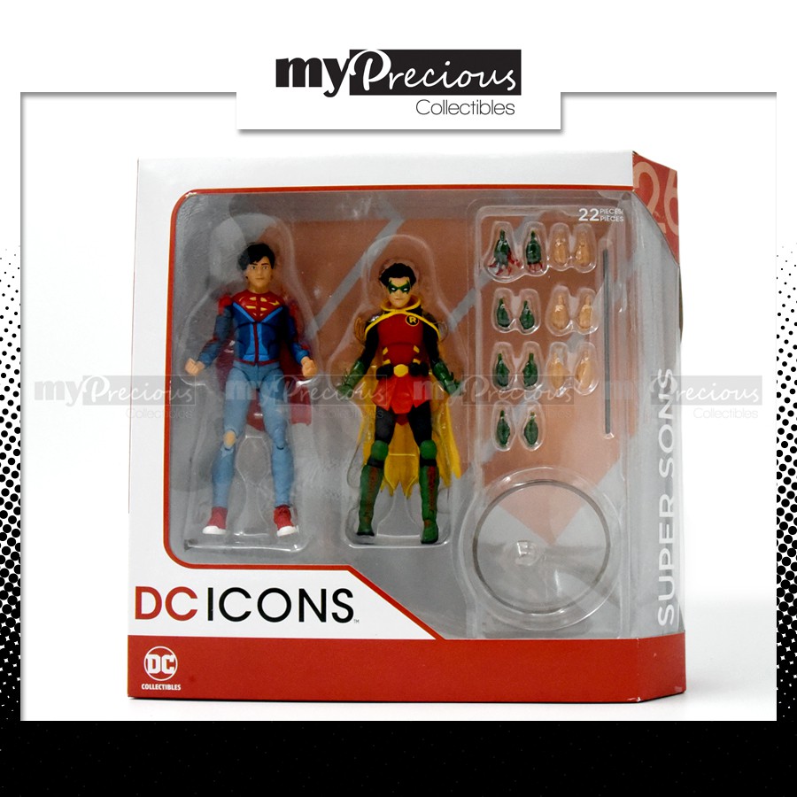 Dc icons robin and best sale superboy action figure 2 pack