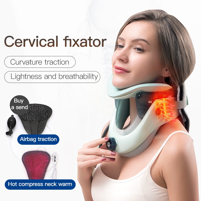 Techlove Hophysio Neck Fixator Jt2000 Cervical Fixator Heating Pad 