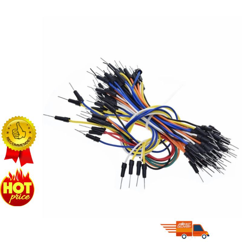 🔥READY STOCK💥65PCS Jump Wire Cable Male to Male Flexible Jumper Wires