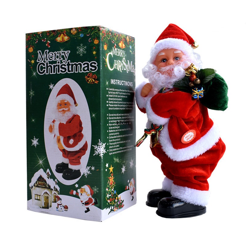 2022 Christmas T Electric Musical Dancing Singing Santa Claus Toys Twerking Doll Party Xmas 6123