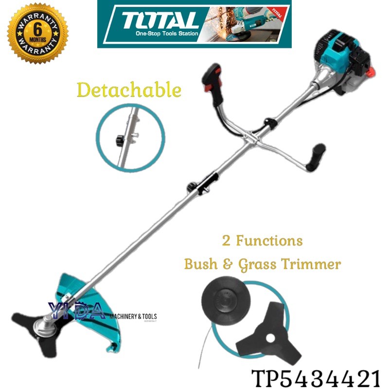TOTAL Gasoline Grass Trimmer and Bush Cutter - TP5434421 | Shopee Malaysia
