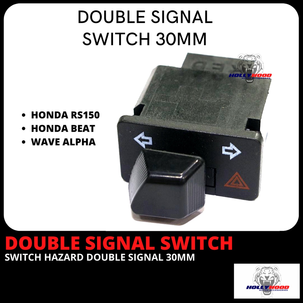 BUTTON SWITCH SUIS HAZARD DOUBLE SIGNAL FOR HONDA RS RS150 RSX RSX150 ...