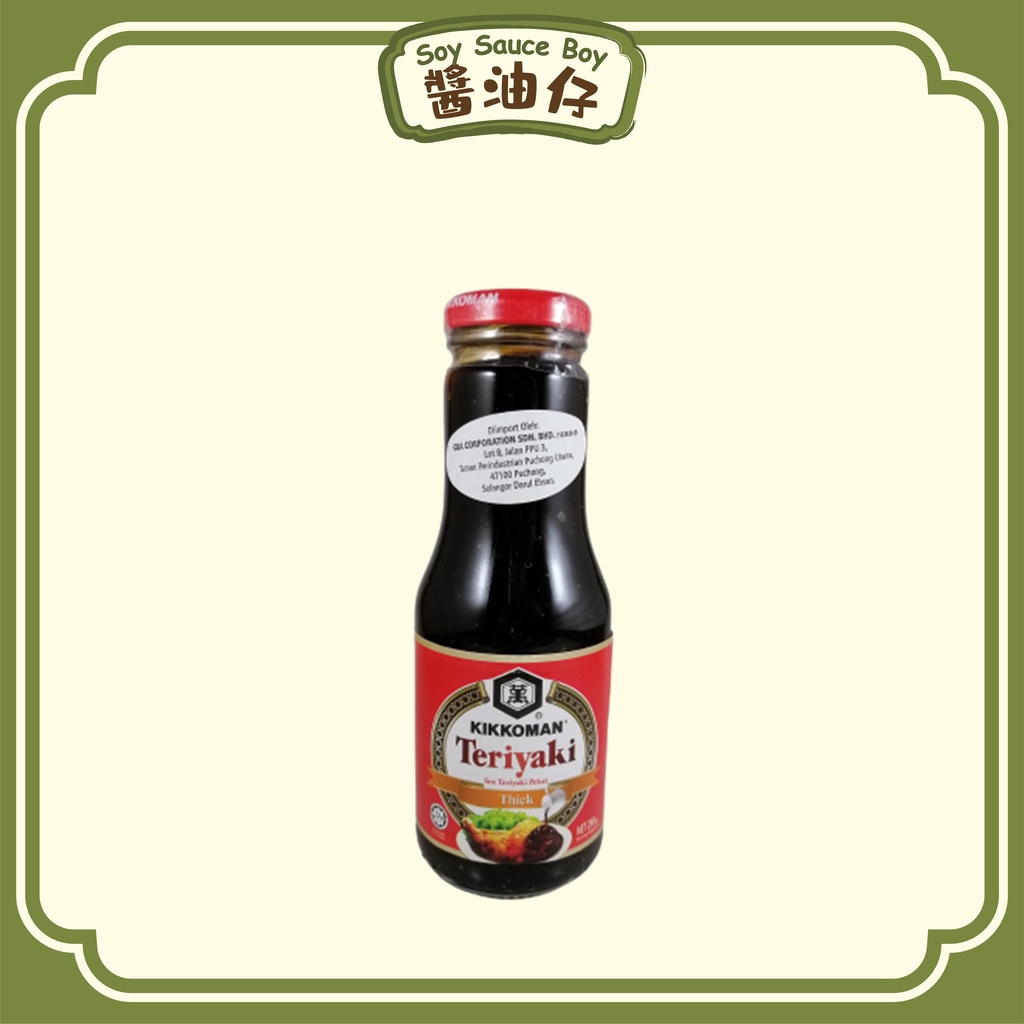 Kikkoman Sos Teriyaki Pekat Kikkoman Teriyaki Sauce Thick 万字 照烧酱