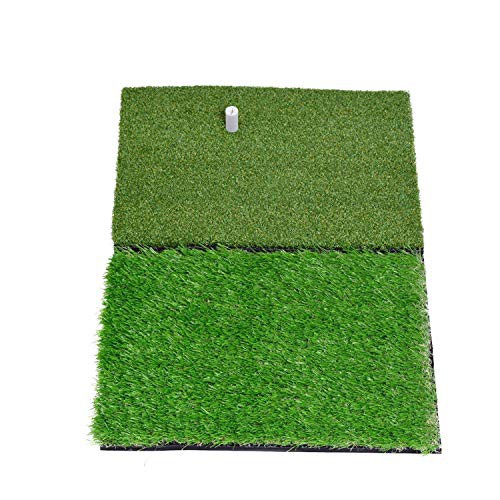 SkyLife DualTurf Golf Hitting Grass Mat, Portable Training Fairway