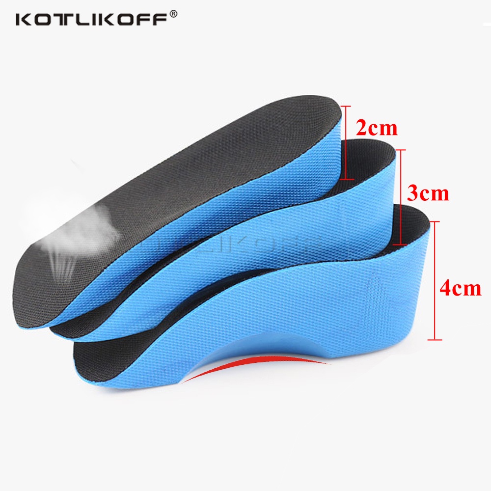 KOTLIKOFF Height Increase Insole 2/3/4cm Height Lift Shoe Heel Cushion
