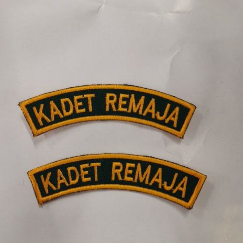 Krs Tulisan Kadet Remaja Shoulder Badges2pcs Shopee Malaysia