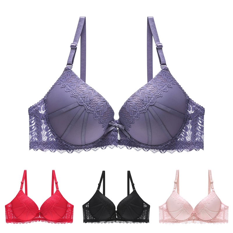 New 2022 Women Underwear Bras Push Up Sexy Lace Brassiere Padded ...