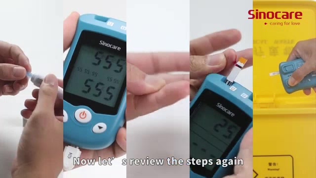 SINOCARE SAFE AQ UG 2 in 1 Blood Glucose Uric Acid Monitoring System ...