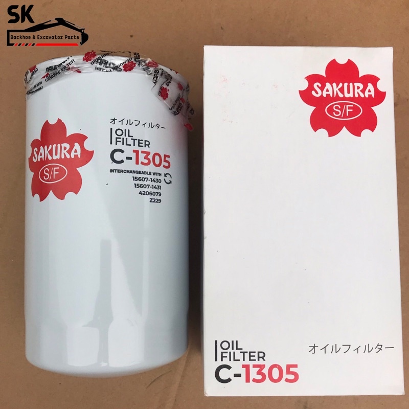 Oil Filter C-1305 Sakura HITACHI UH-083, EX200-1/2/3/5 | Shopee Malaysia