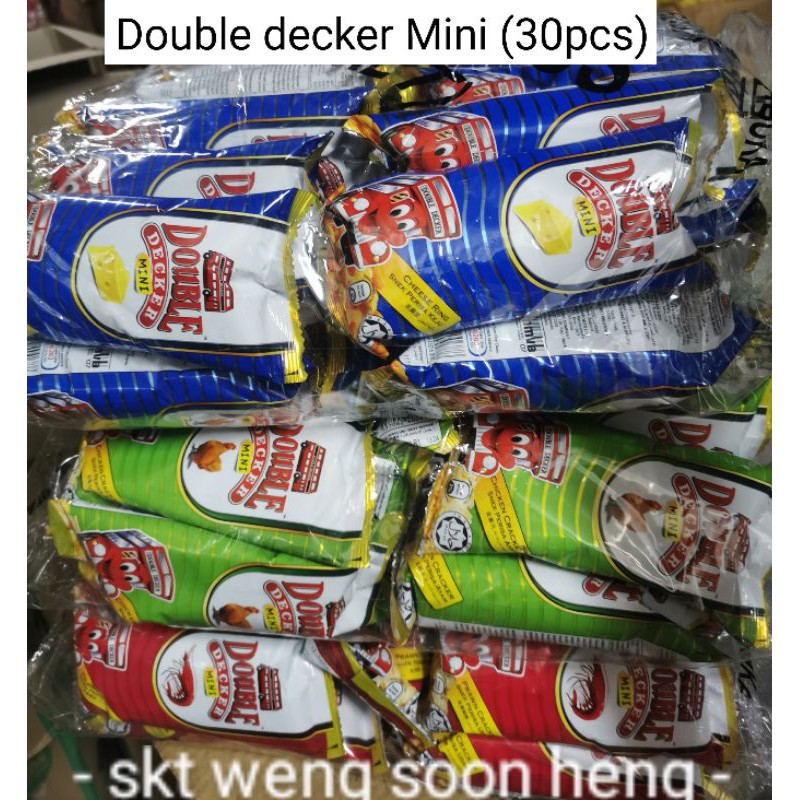 Double Decker Mini 30pcs (Cheese ring/chicken or prawn cracker ...