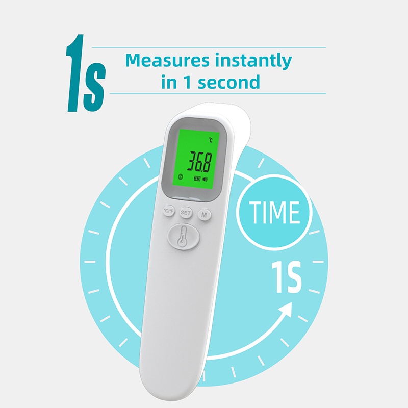 JUSTLANG Infrared Forehead Thermometer Digital Termometer Baby Temperature Scanner Meter Fever