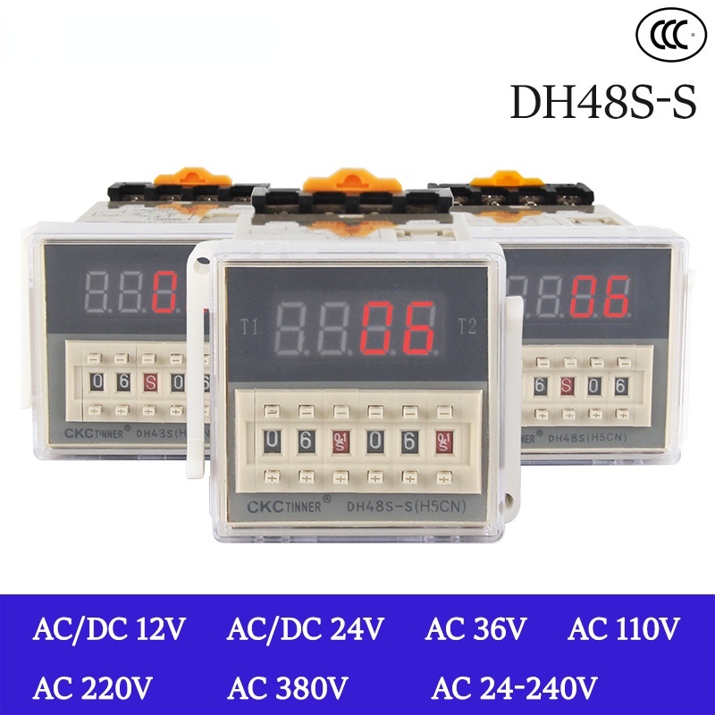 Currency Digital LED Programmable Timer Relay Switch DH48S-S 0.1S-99H ...