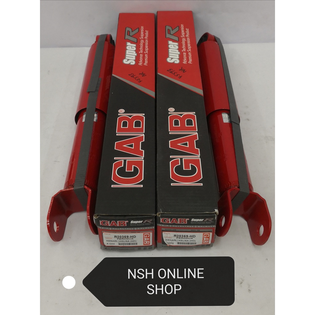 GAB Super R Premier Shock Absorber (Heavy Duty) Rear for Perodua Kelisa ...