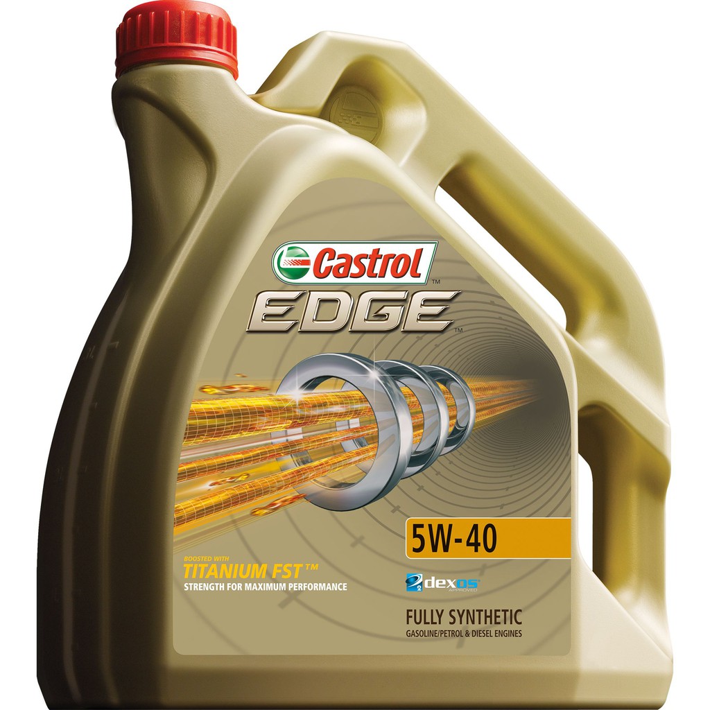 [100% ORIGINAL] Castrol EDGE 5W40 SN/CF Fully Synthetic Engine Oil (4L ...