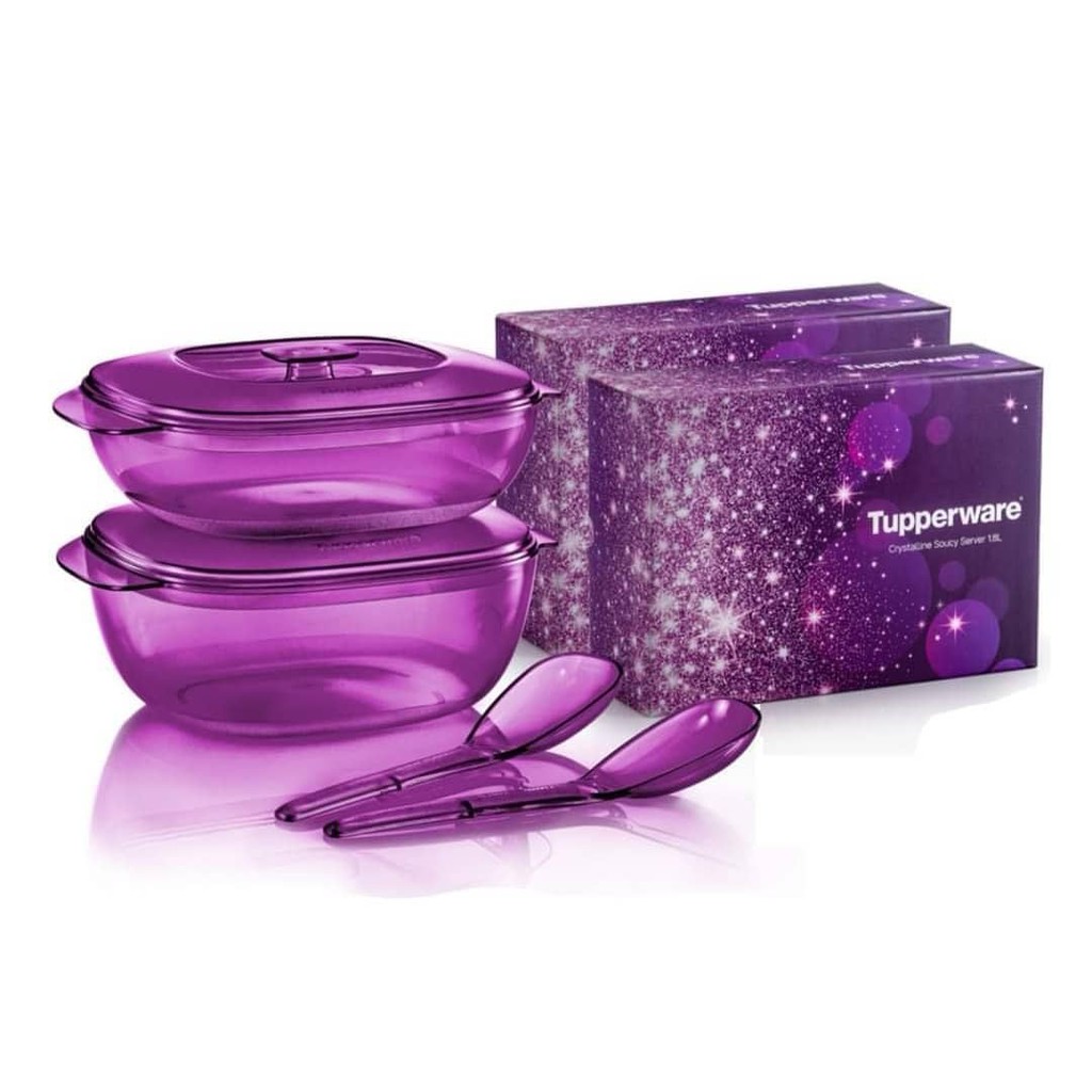 Tupperware Purple Royale Crystalline 2.5L / 1.8L Sets / Gift Box