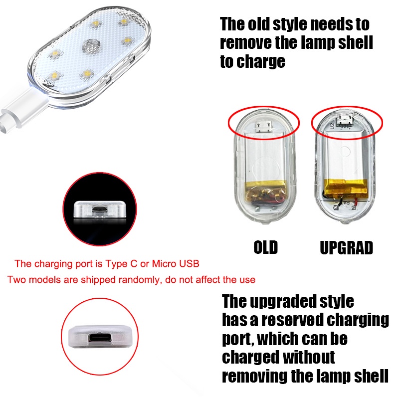 [Ready Stock]Universal Mini LED Car Touch Light Car Interior Roof ...