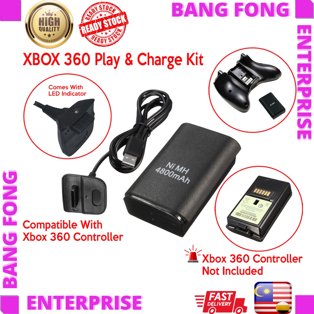 XBOX 360 Play & Charge Kit XBOX 360 4800mAh Rechargeable Battery