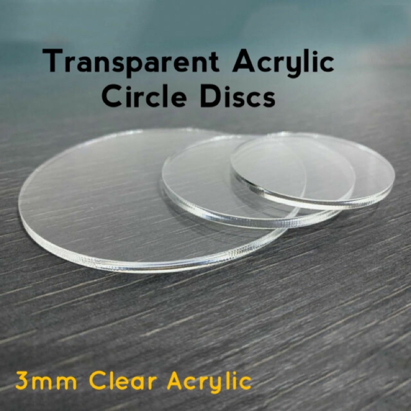 Acrylic Cake Smoothing Disks/ Acrylic Circle/Acrylic Round | Shopee ...